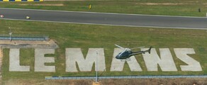 París - Le Mans: Traslado en helicóptero