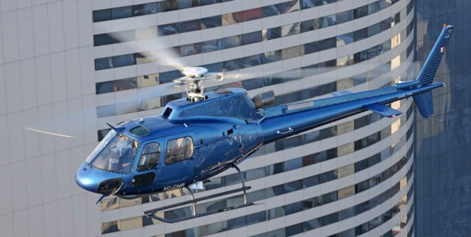 Londres hélicoptère en vol