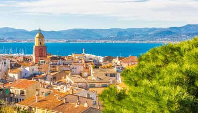 Vuelo en helicóptero sobre el golfo de Saint-Tropez