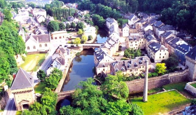 Luxembourg ville vue d'en haut