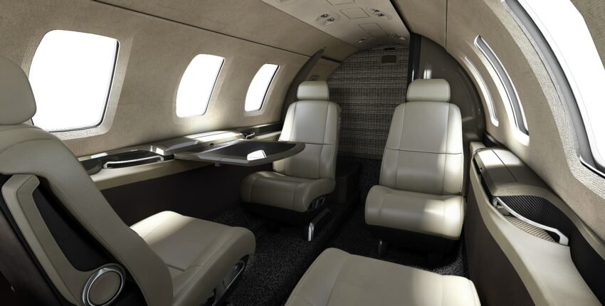 location de jet privé : intérieur Cessna Citation M2