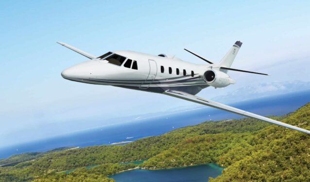 Citation XLS en vol