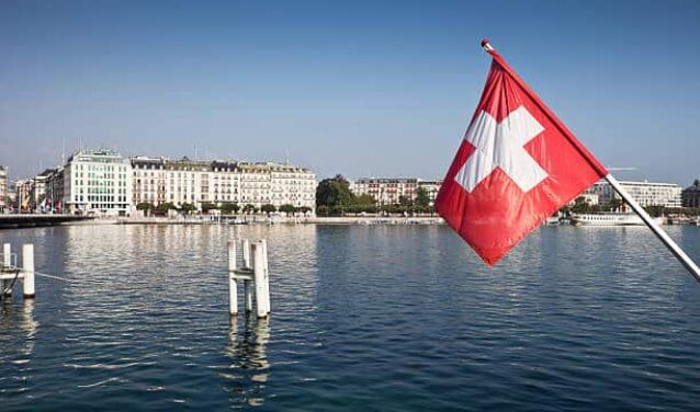 Geneve drapeau suisse