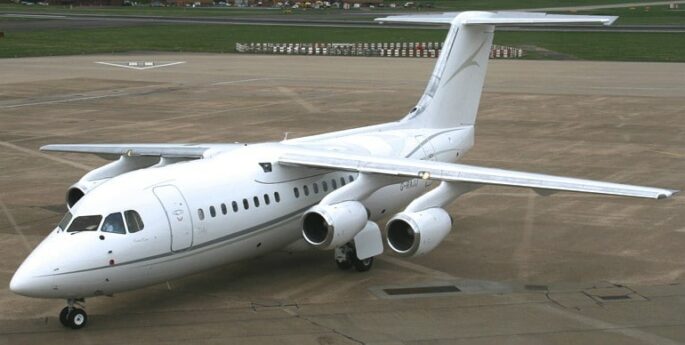 Alquiler de jet privado AVRO RJ 85