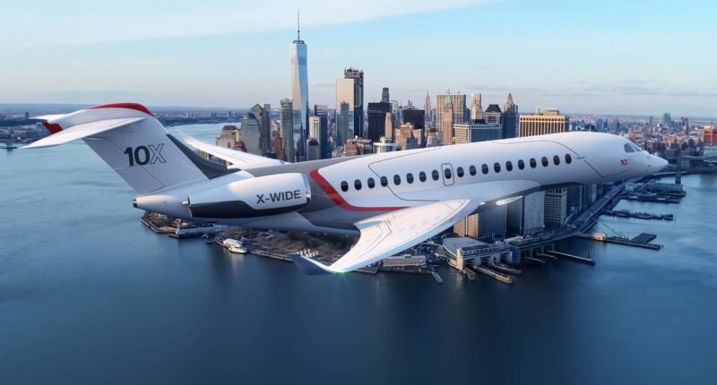 Falcon 10X : alquiler de aviones privados