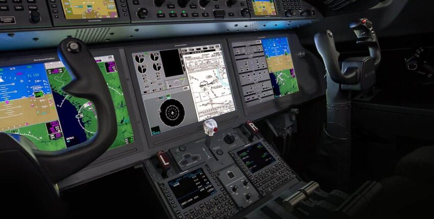 location jet privé - Cockpit d'un GULFSTREAM G280 luxueux.