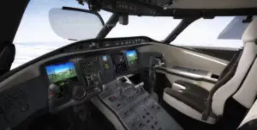 Challenger 650 location jet privé cockpit de luxe.