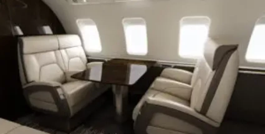 alquiler avion privé Challenger 650, intérieur luxueux