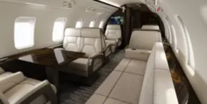 alquiler avion privé Challenger 650, intérieur luxueux