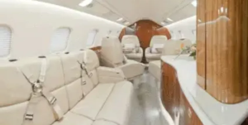 location jet privé : intérieur du Learjet 60