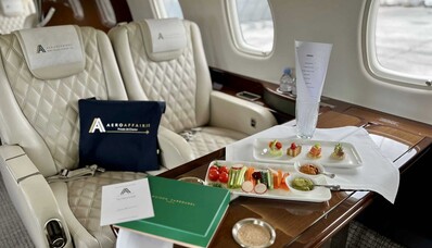 Menús gastronómicos en jets privados: lo último en lujo y placer