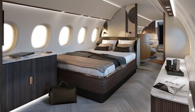Dormir en un avión en Terre: otra visión del jet privado