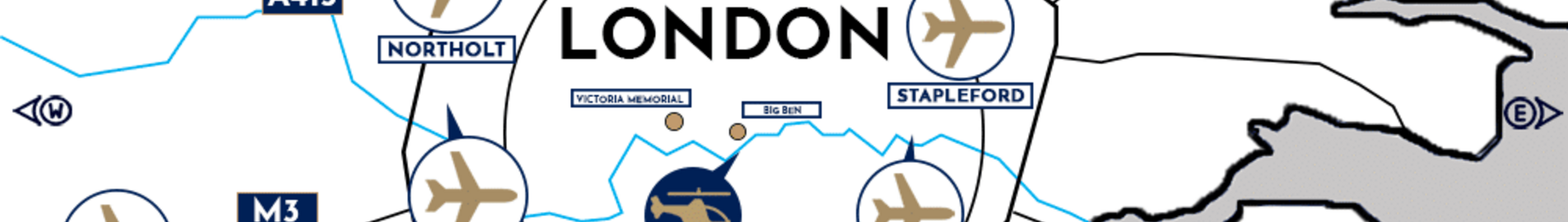 ¿Dónde aterrizar un jet privado en Londres?