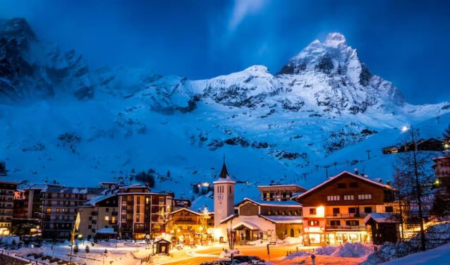 Milán - Cervinia: traslado en helicóptero