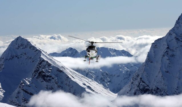 Milán - Courmayeur: traslado en helicóptero