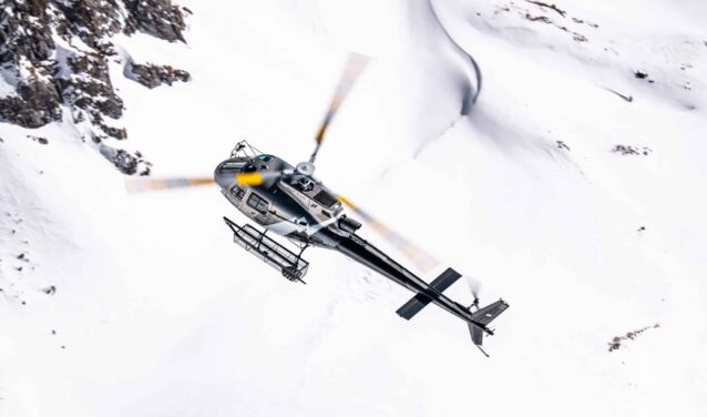 Lyon - Megève: traslado en helicóptero