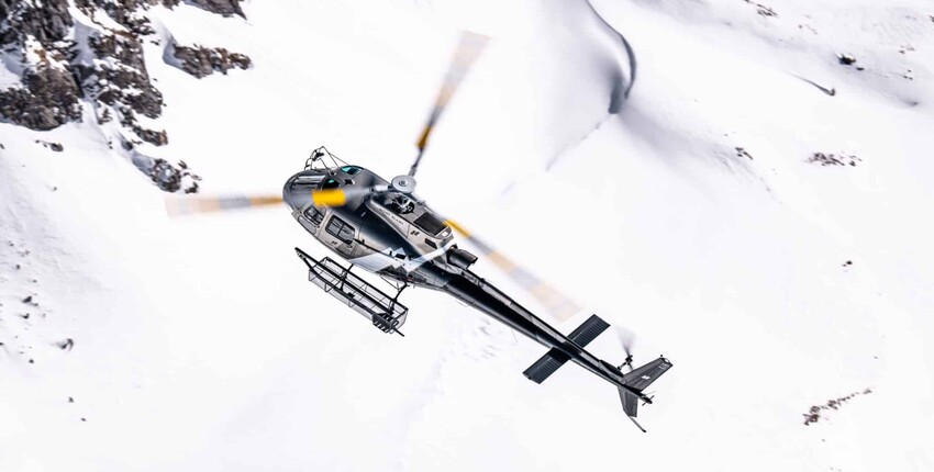Lyon - Megève: traslado en helicóptero